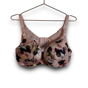 Torrid Curve 44DD Perfect Tee Shirt Bra Pink Floral